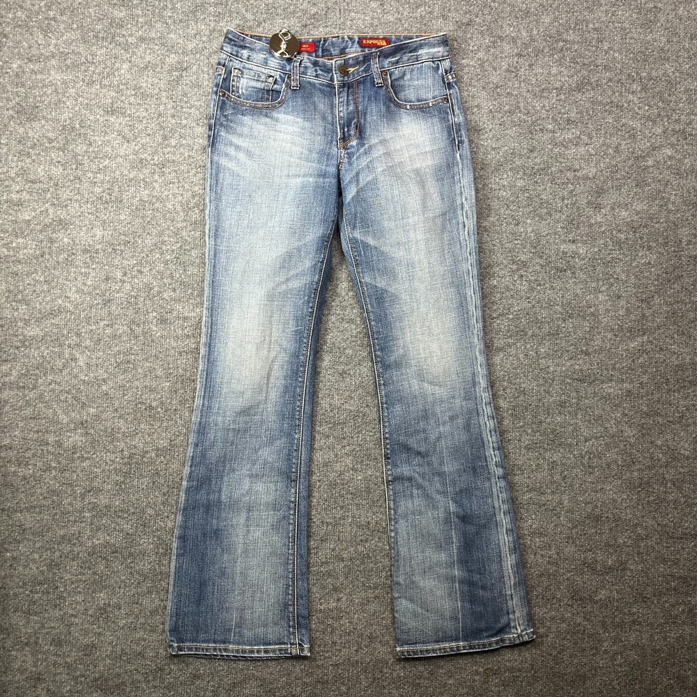 Express Mia Bootcut‎ Jeans Women's 4R Blue Denim Stretch Slim Classic - 30X30.5